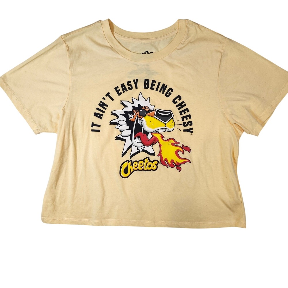 Cheetos Chester Cheetah It Aint Easy Being Cheesy Yellow Graphic T-Shirt 2X